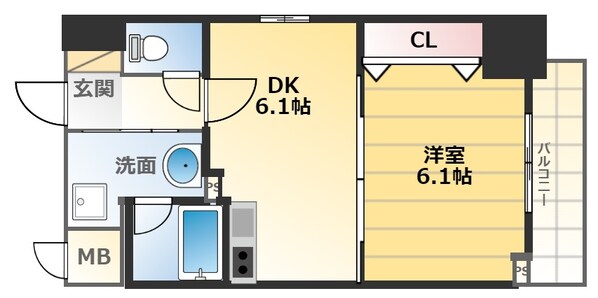 桜川駅 徒歩15分 10階の物件間取画像